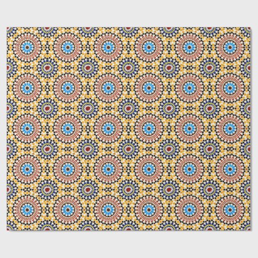 Moroccan Zellige Harmony  Geschenkpapier (Flach)