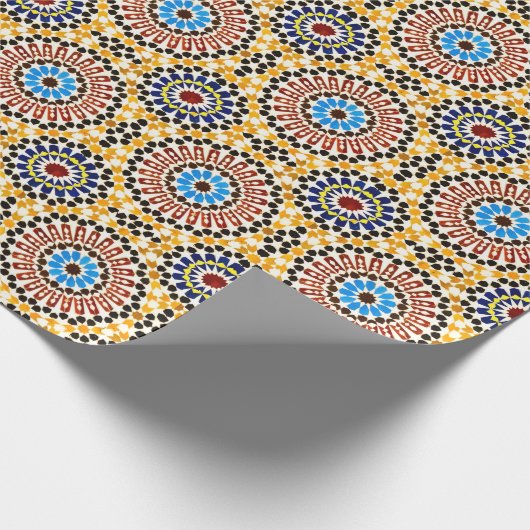 Moroccan Zellige Harmony  Geschenkpapier (Ecke)