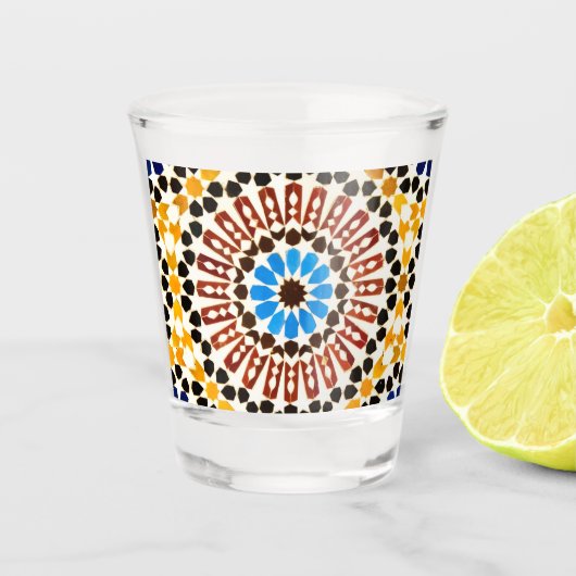 Moroccan Zellige Harmony  Schnapsglas (Vorderseite)