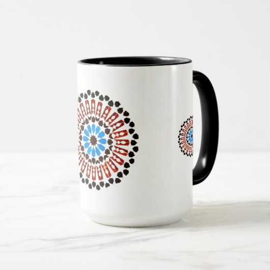 Moroccan Zellige Harmony Tasse (VorderseiteRechts)