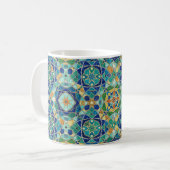 Moroccan Zellige Tile Pattern Kaffeetasse (Vorderseite Links)