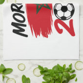 Morocco 2026 Soccer Fan Football Supporter Pride  Geschirrtuch (Gefaltet)