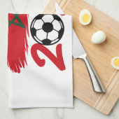 Morocco 2026 Soccer Fan Football Supporter Pride  Geschirrtuch (Viertel Falte)