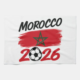 Morocco 2026 Soccer Fan Football Supporter Pride  Geschirrtuch