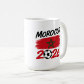 Morocco 2026 Soccer Fan Football Supporter Pride  Kaffeetasse (VorderseiteRechts)
