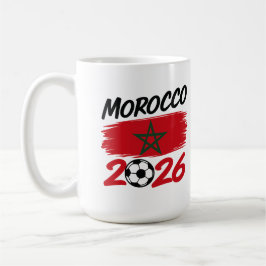 Morocco 2026 Soccer Fan Football Supporter Pride  Kaffeetasse