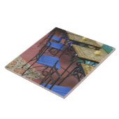 MOROCCO, Casablanca: Ancienne (alte) Medina, Fliese (Seite)