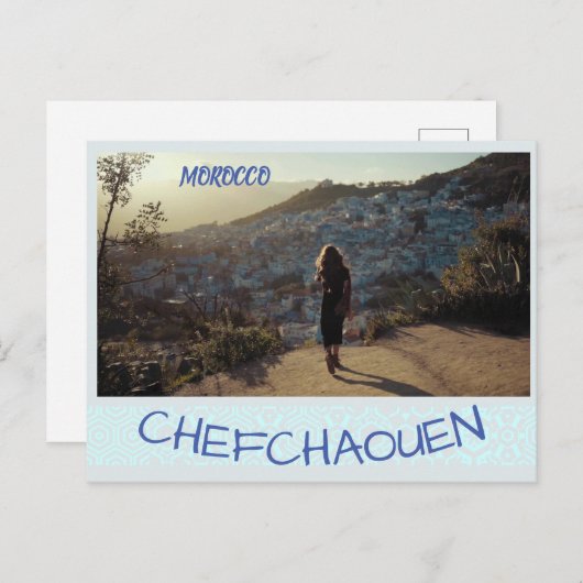 Morocco chefchaouen postkarte (Vorne/Hinten)