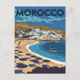 Morocco Coastal Town Postkarte