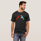 Morocco Djibouti Flag - Moroccan Djiboutian Heart T-Shirt (Vorne ganz)