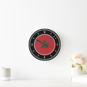 Morocco Flag Elegant Runde Wanduhr (Zuhause)