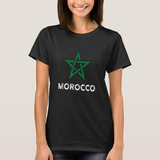 Morocco Flag men women kids Maroc Moroccan Flag T-Shirt (Vorderseite)