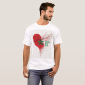 Morocco in My Veins . Moroccan Flag Pride & Identi T-Shirt (Vorne ganz)