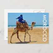 Morocco-Karab-Rivierstrand am Kamm Postkarte (Vorne/Hinten)