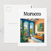 Morocco Marrakech Postkarte (Vorne/Hinten)