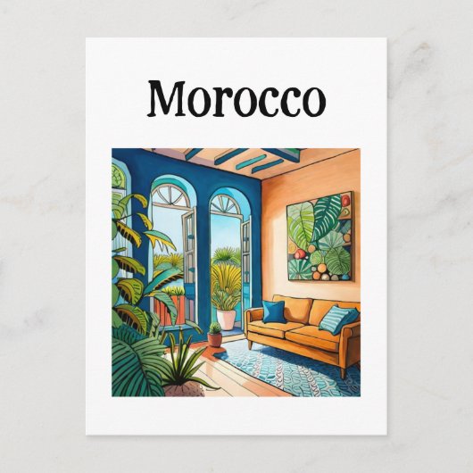 Morocco Marrakech Postkarte (Vorderseite)