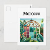 Morocco Marrakech Postkarte (Vorne/Hinten)