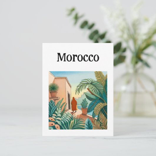 Morocco Marrakech Postkarte (Stehend Vorderseite)