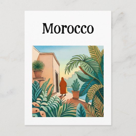 Morocco Marrakech Postkarte (Vorderseite)