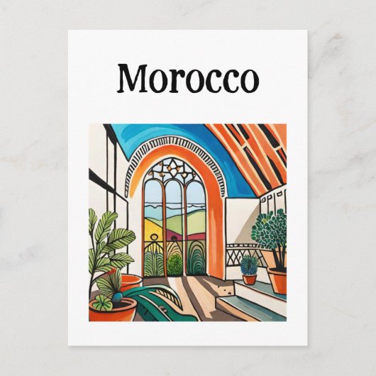 Morocco Marrakech Postkarte (Vorderseite)