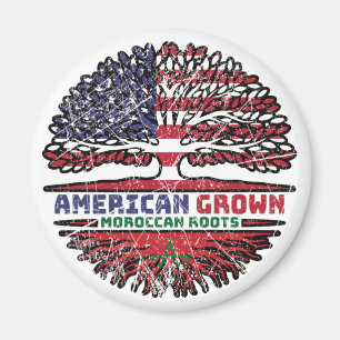 Morocco Moroccan US American United States Magnet