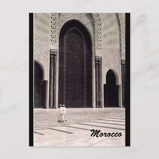 Morocco-Moschee Postkarte (Vorderseite)