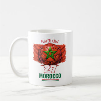 Morocco National Football Flag Heritage Soccer Kaffeetasse
