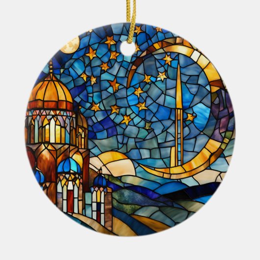 Morocco Night Sky Custom  Keramik Ornament (Vorne)