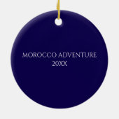 Morocco Night Sky Custom  Keramik Ornament (Hinten)