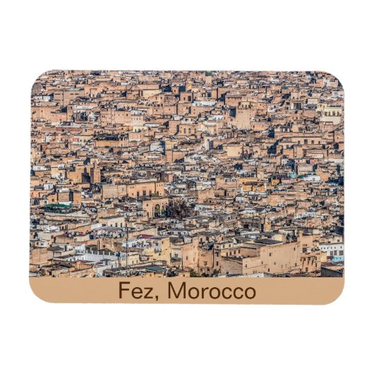 Morocco Old Medina in Fez Magnet (Horizontal)