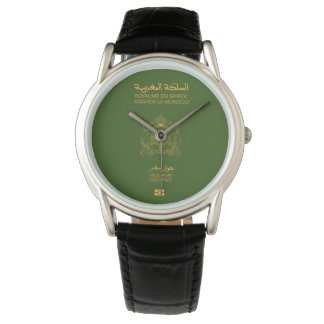 Morocco passport wristwatch armbanduhr