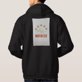 Morocco Pride ECG Stars Design Hoodie (Rückseite)