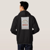 Morocco Pride ECG Stars Design Hoodie (Schwarz voll)