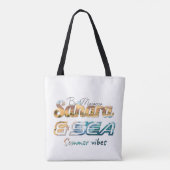 Morocco Sahara & Sea Summer Vibes Design Tasche (Rückseite)