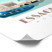 Morocco Skyline von Essaouira Poster (Ecke)