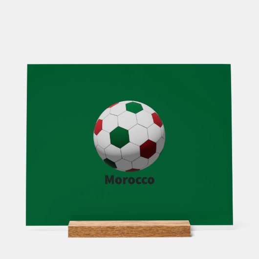 Morocco Soccer Acrylschild (Vorderseite)