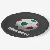 Morocco Soccer Pappteller (Schrägansicht)