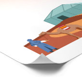 Morocco-Stadt Merzouga Poster (Ecke)