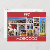 Morocco-Szenen Postkarte (Vorne/Hinten)