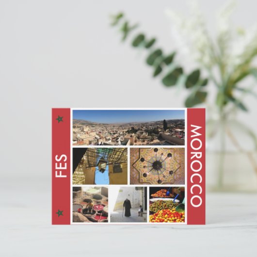 Morocco-Szenen Postkarte (Stehend Vorderseite)