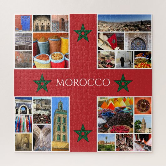 Morocco-Szenen Puzzle (Vertikal)