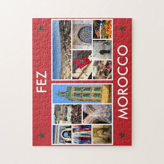 Morocco-Szenen Puzzle (Vertikal)