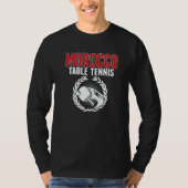 Morocco Table Tennis   Moroccan Ping Pong Supporte T-Shirt (Vorderseite)