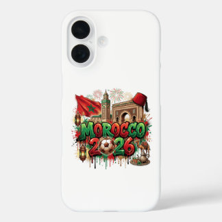 Morocco Vintage Flag Moroccan African iPhone 16 Hülle