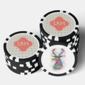 MOROKANISCHES TITELMONOGRAMM POKERCHIPS (Stapel)