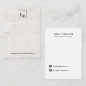 MOROKKANISCHE TILE-TEXTURE-ANGEBOT VISITENKARTE (Vorne/Hinten)