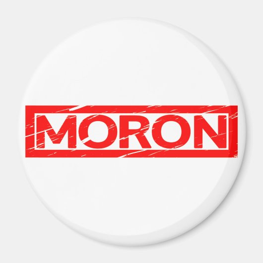 Moron Briefmarke Magnet (Vorne)