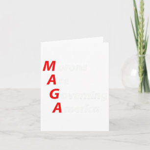 Moronen regieren Amerika gegen Trump politisch Karte