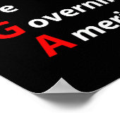 Moronen regieren Amerika gegen Trump politisch Poster (Ecke)