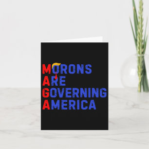 Moronen regieren Amerika lustig Trump 2024 3 Karte